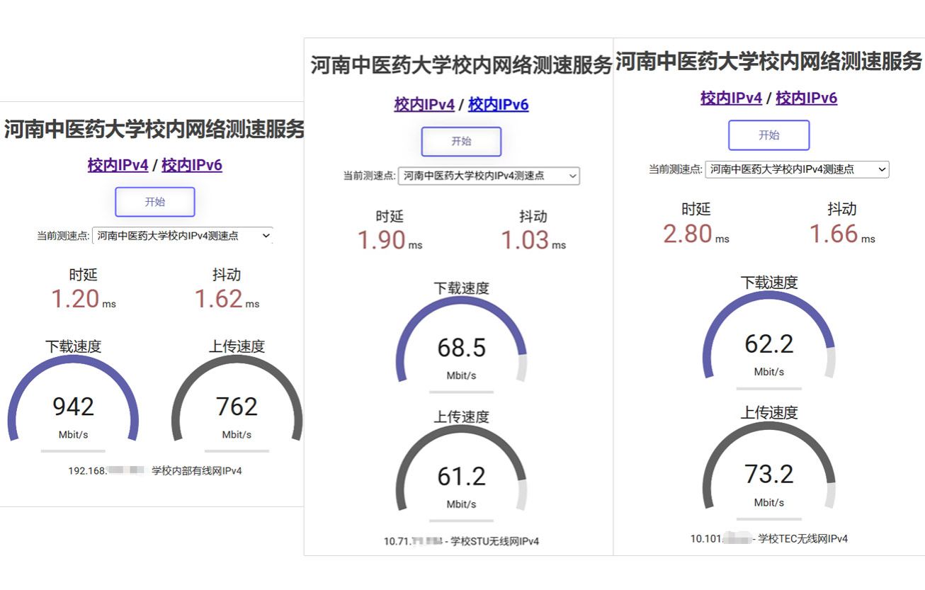 测速结果